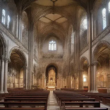 The grand cathedral was built with intricate details, evoking a sense of plaint and mourning.