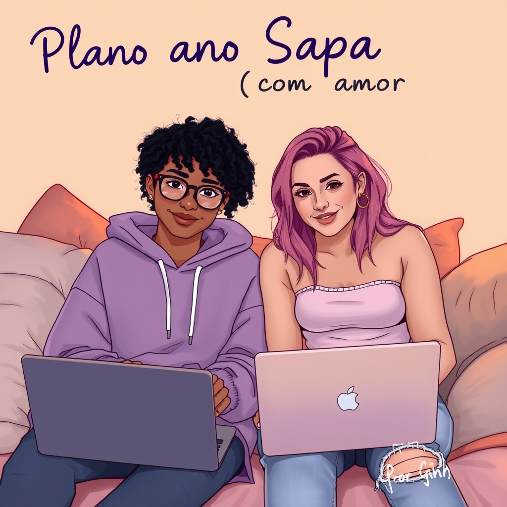 Two young women in a cozy room