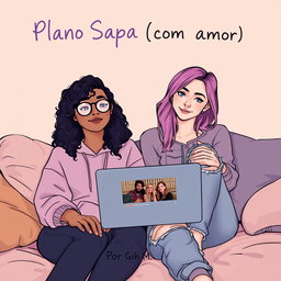 Two young women in a cozy room