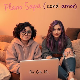 Two young women, 17 and 19 years old, in a cozy room atmosphere