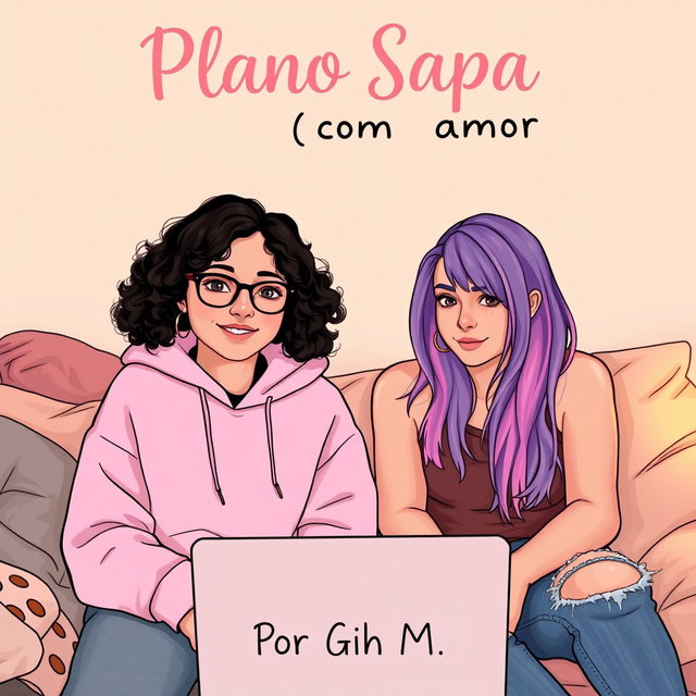 Two young women, 17 and 19 years old, in a cozy room atmosphere