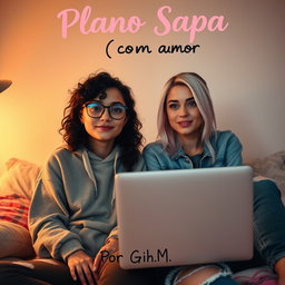 Two young women, 17 and 19 years old, in a cozy room atmosphere