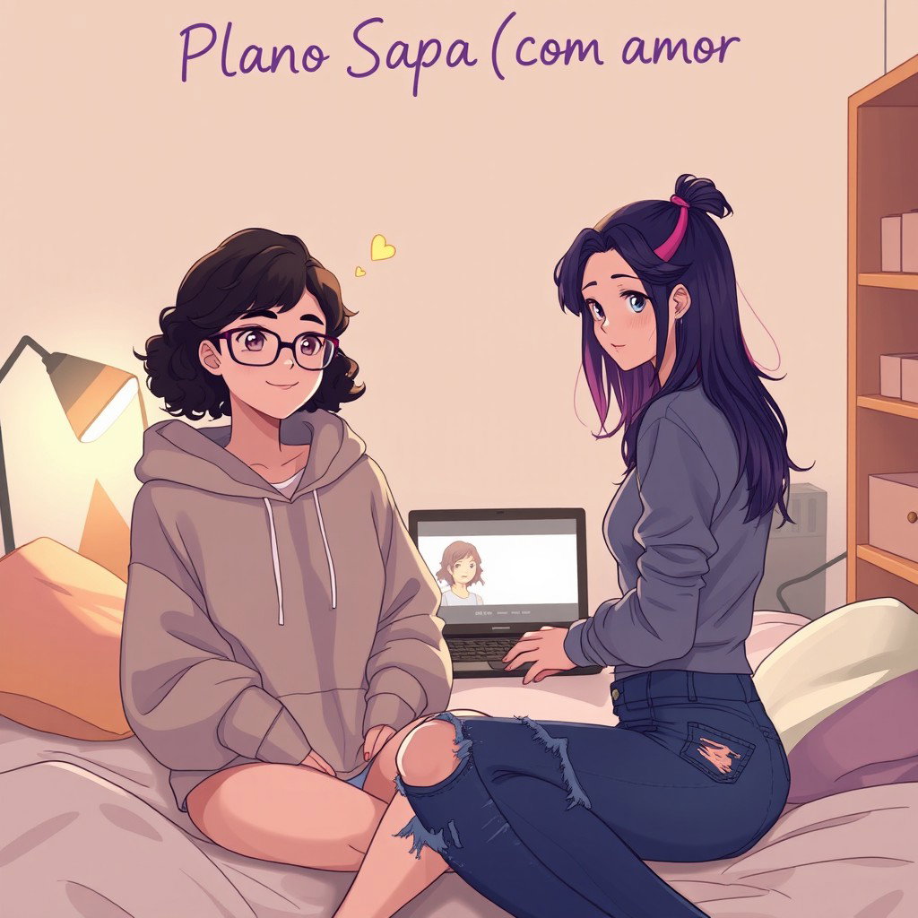 A semi-realistic digital art piece with anime influences and contemporary 'webtoon' illustration style