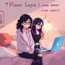 A semi-realistic digital art piece with anime influences and contemporary 'webtoon' illustration style