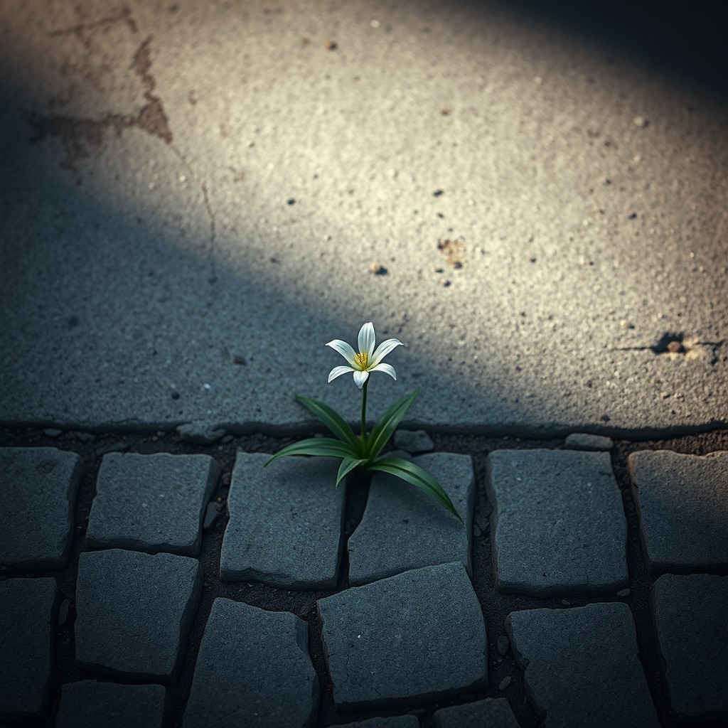 An evocative image showcasing a gray concrete background enhanced with soft shadows