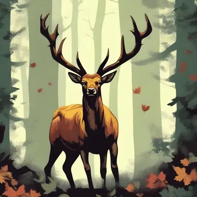 The author's vivid description of the cervine creatures roaming freely in the forest added an enchanting element to the story.