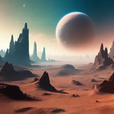 The sci-fi movie featured an alien planet with quadric surfaces forming the landscape.