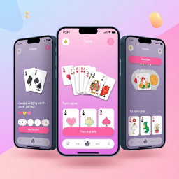 Modern Card Deck App UI Design