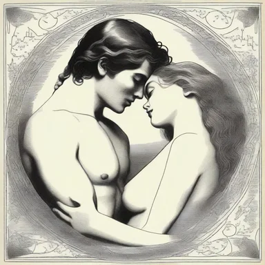 The lovers in the romantic novel shared a unique connection that transcended physical intimacy, as if they were created through a form of asexual reproduction.