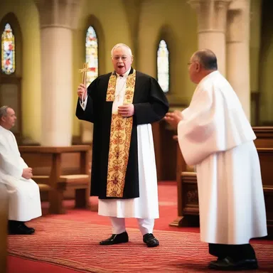 The priest used a wobble in his voice during his sermon to emphasize the importance of staying steadfast in faith.