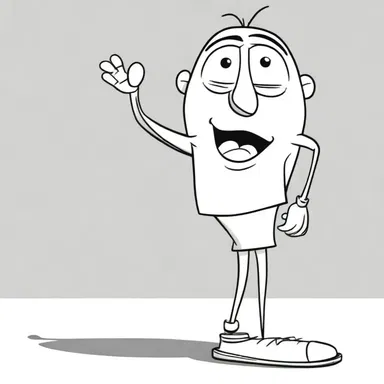In the cartoon, the character's legs would wobble when they were scared or nervous.