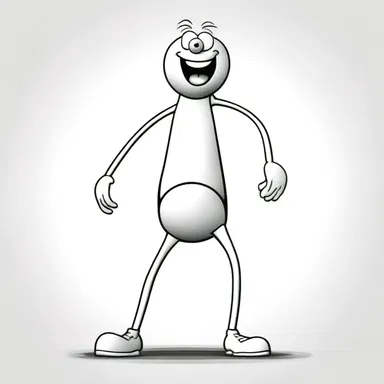 In the cartoon, the character's legs would wobble when they were scared or nervous.