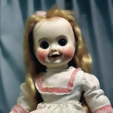 With each step, the possessed doll's head would wobble unnaturally, sending chills down the spines of those who witnessed its eerie movements.