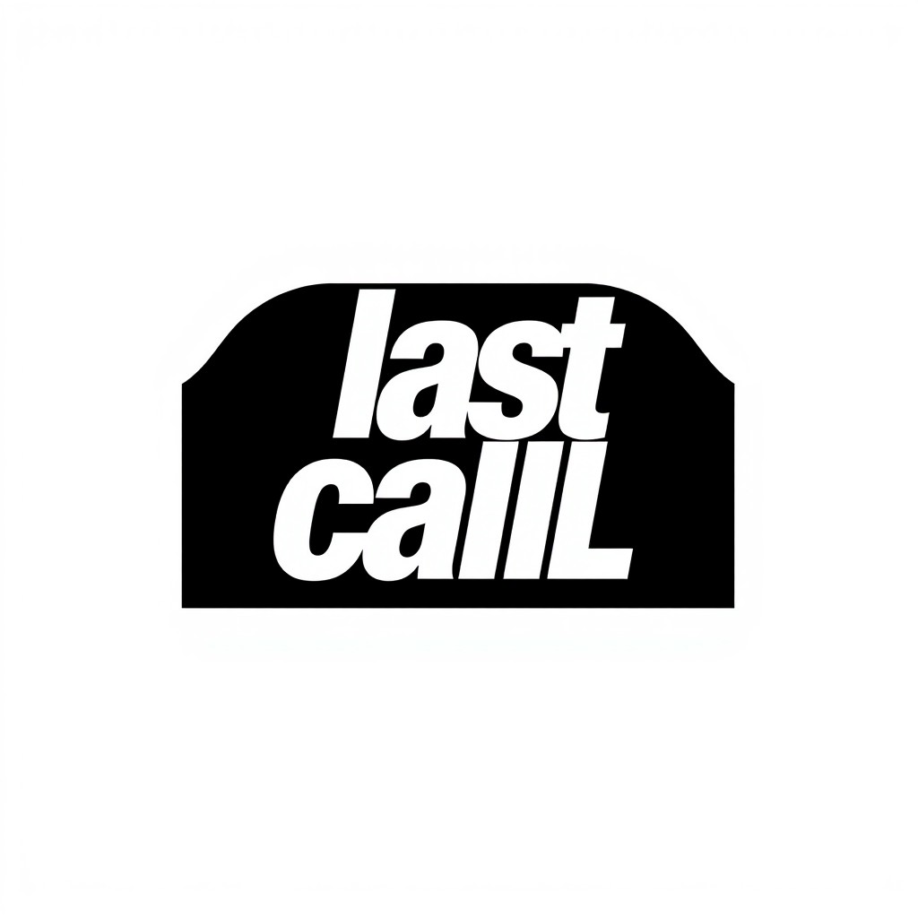 Logo design for a fashion brand named 'lastcall'