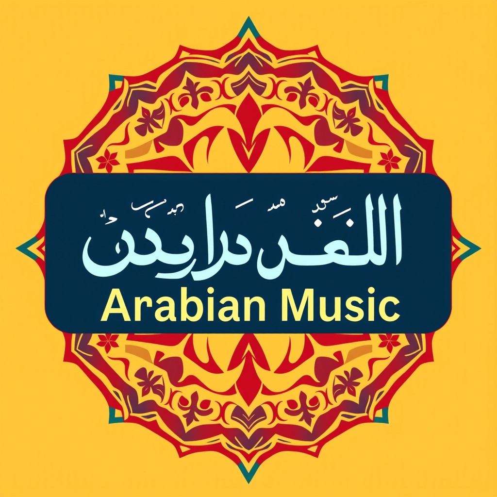 A vibrant and eye-catching logo design for an Arabian music YouTube channel