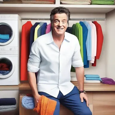 The comedian glamourised the mundane task of doing laundry by jokingly comparing it to a dramatic battle with clothes.
