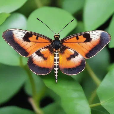 In some cultures, the shape of the fore wing of certain insects is considered a symbol of good luck and is used in religious ceremonies.