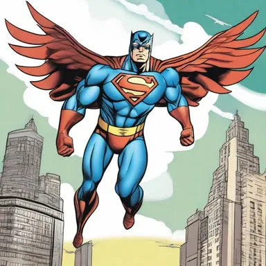 In the comic book series, the superhero's costume had specially designed fore wings that allowed him to soar through the skies and fight crime.