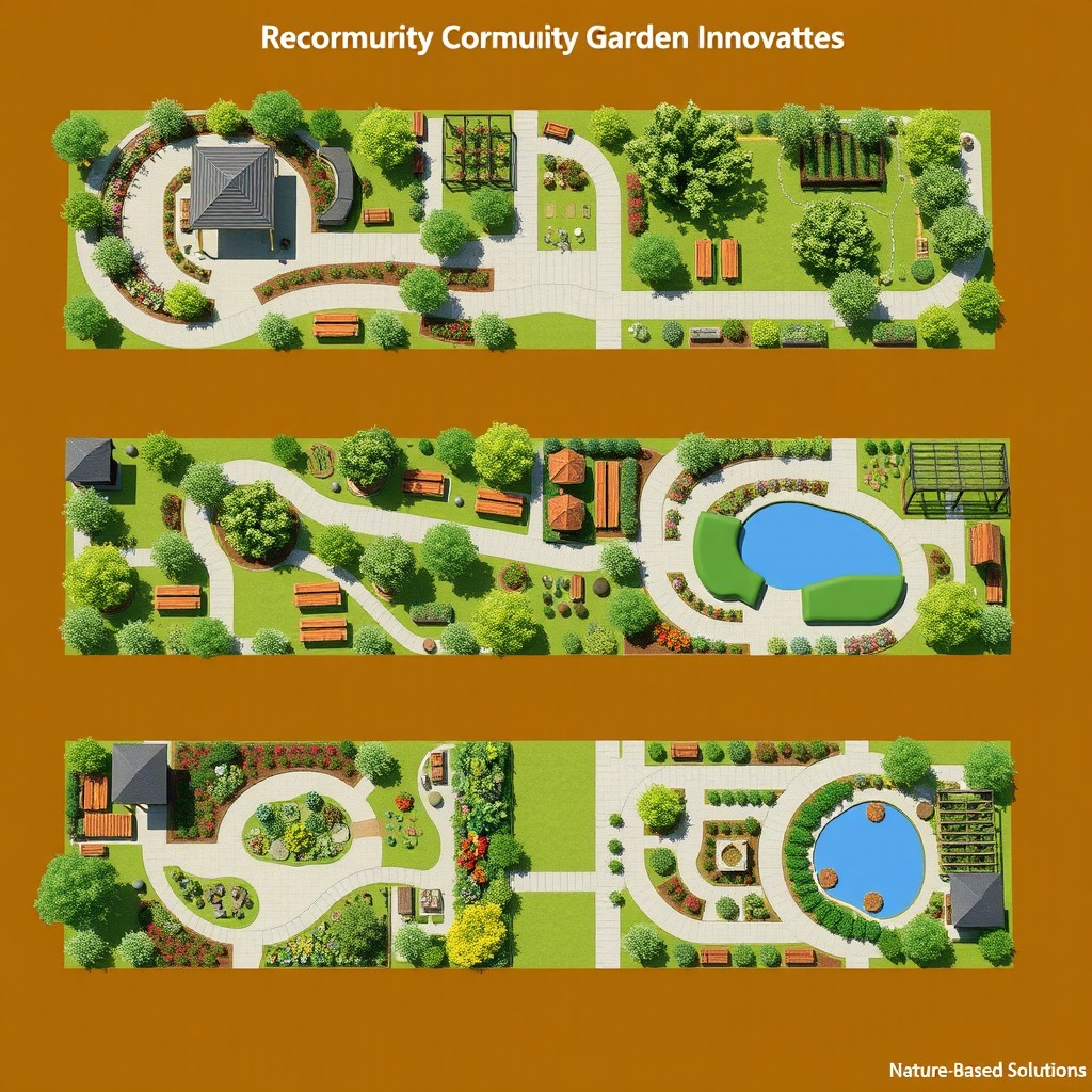 3 Innovative Community Garden Layouts with Nature-Based Solutions