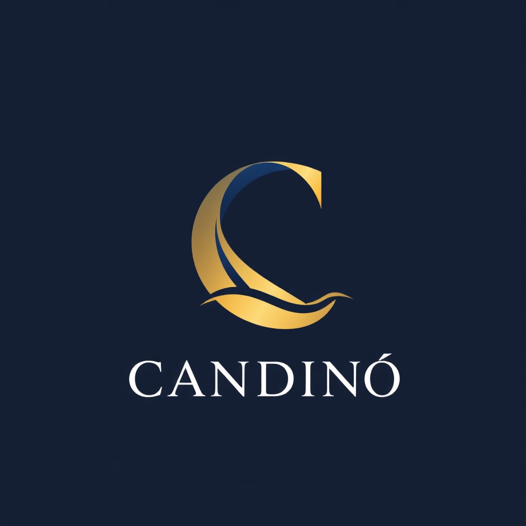 A sleek and modern logo design for the name 'CANDINÈ'