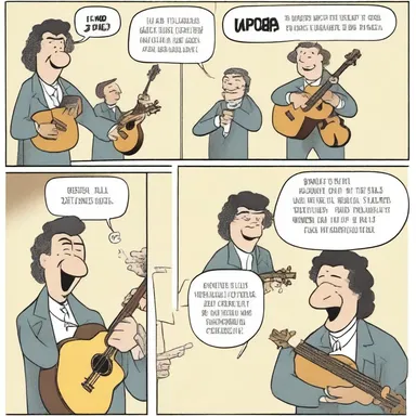 In today's comic strip, the musician played a gapped scale and made everyone laugh.
