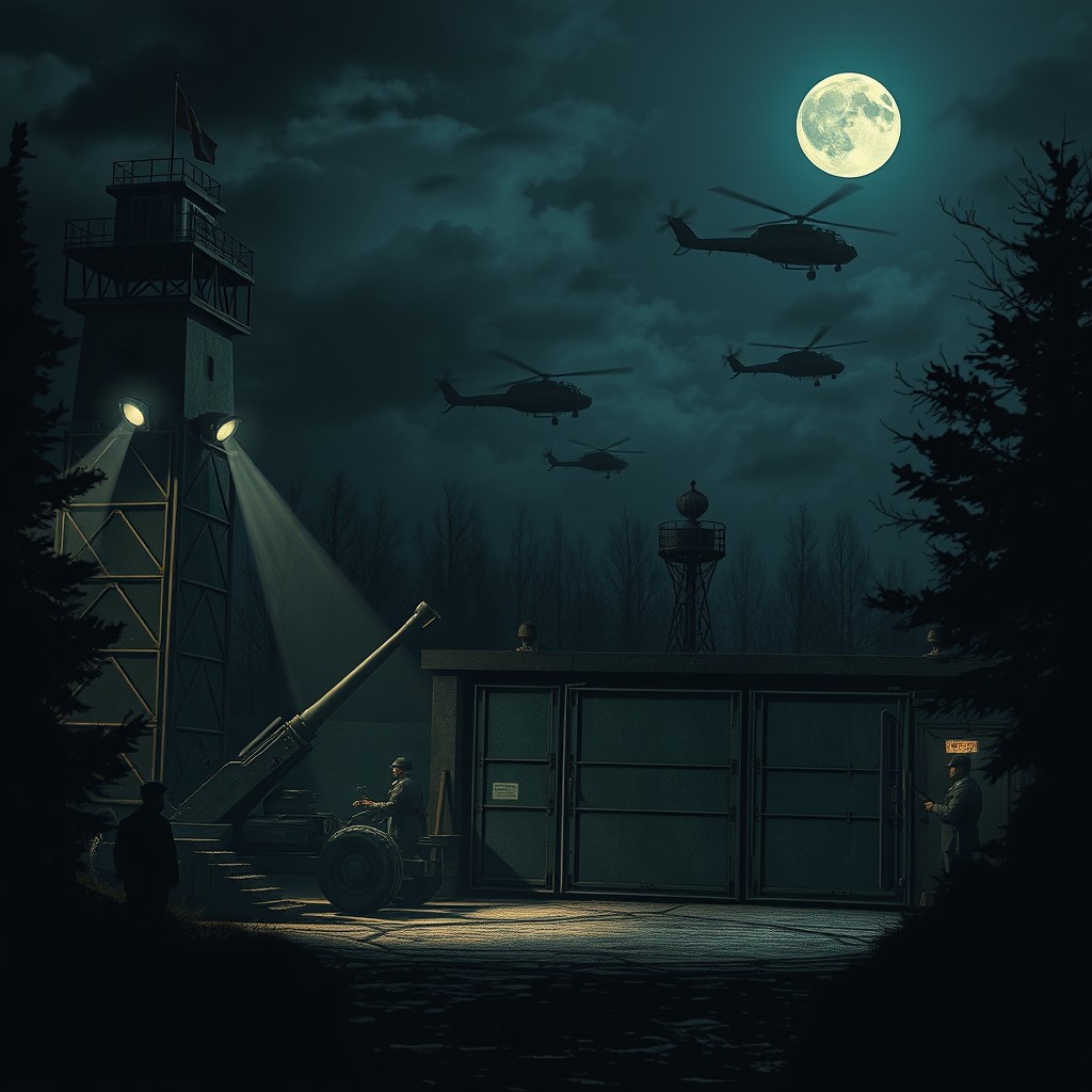 hauntingly Atmospheric Soviet Military Checkpoint