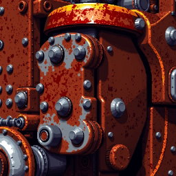 Rusty Rivets: Pixel Art Industrial Machine