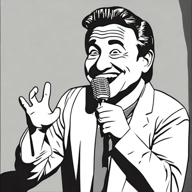 The comedian was motivated to write a joke that would make the audience laugh.