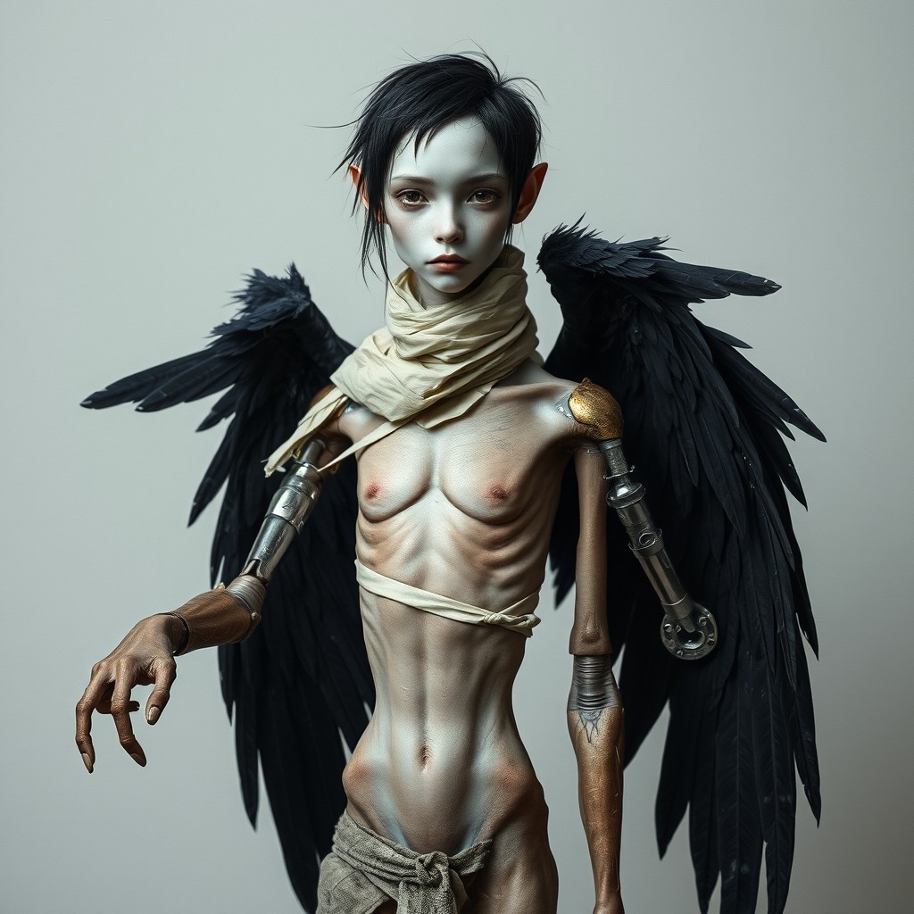 A slender figure with a height of 158 cm and weight of 57 kg, age 23, features white sclerae and brown eyes