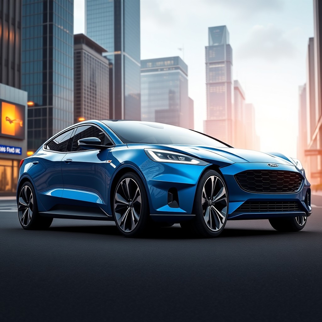 A contemporary Ford Del Rey model redesigned with a modern 21st-century aesthetic