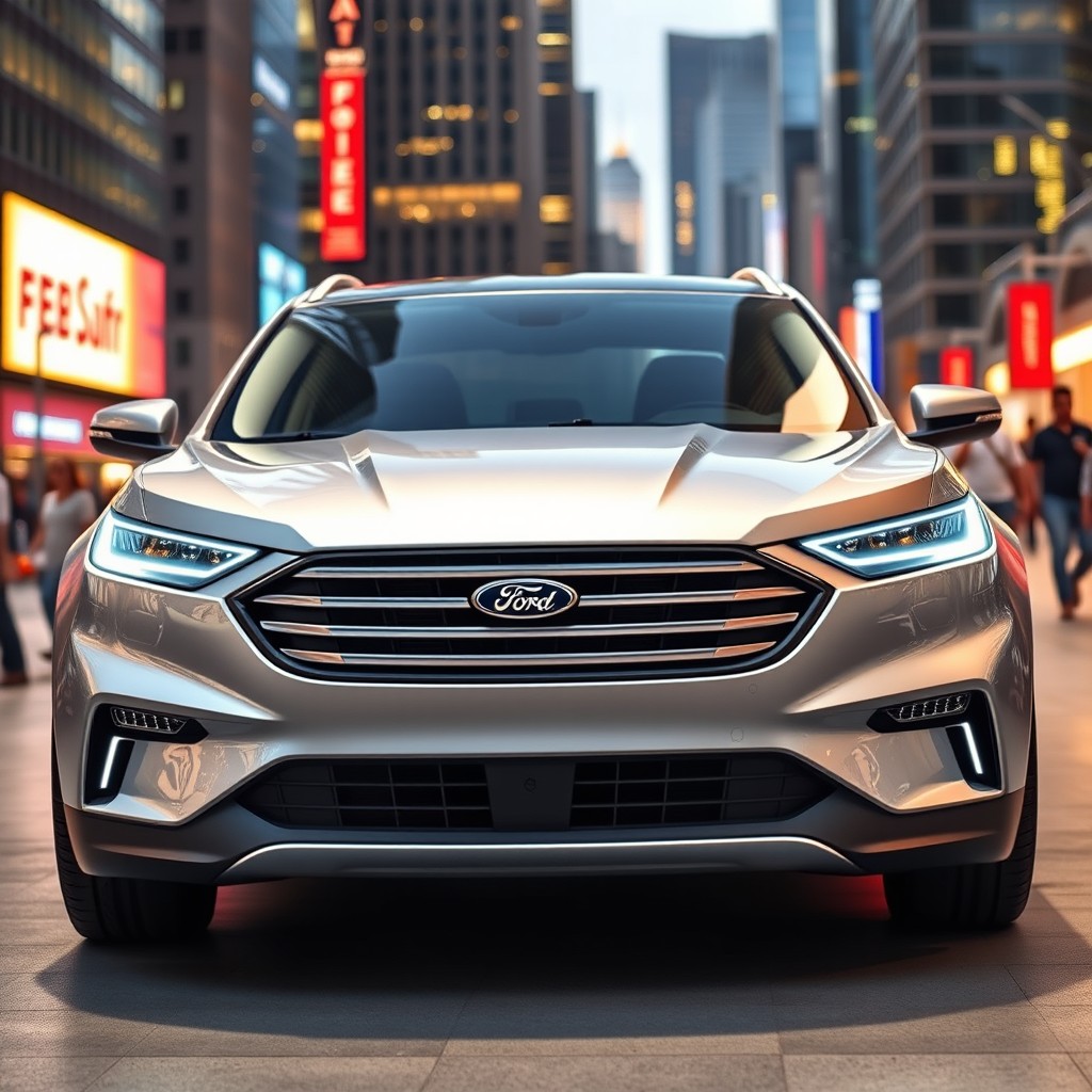 A modernized Ford Del Rey model, reimagined with 21st-century design elements
