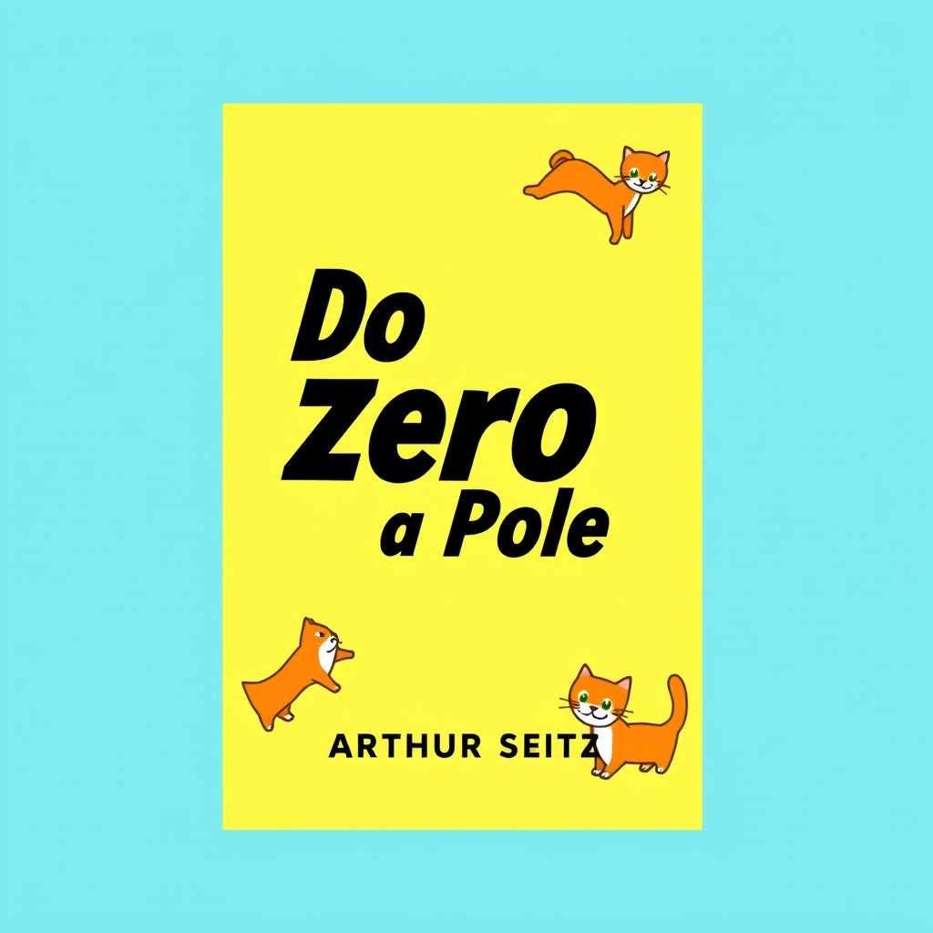A minimalist and creative eBook cover design centered around the theme of racing cats