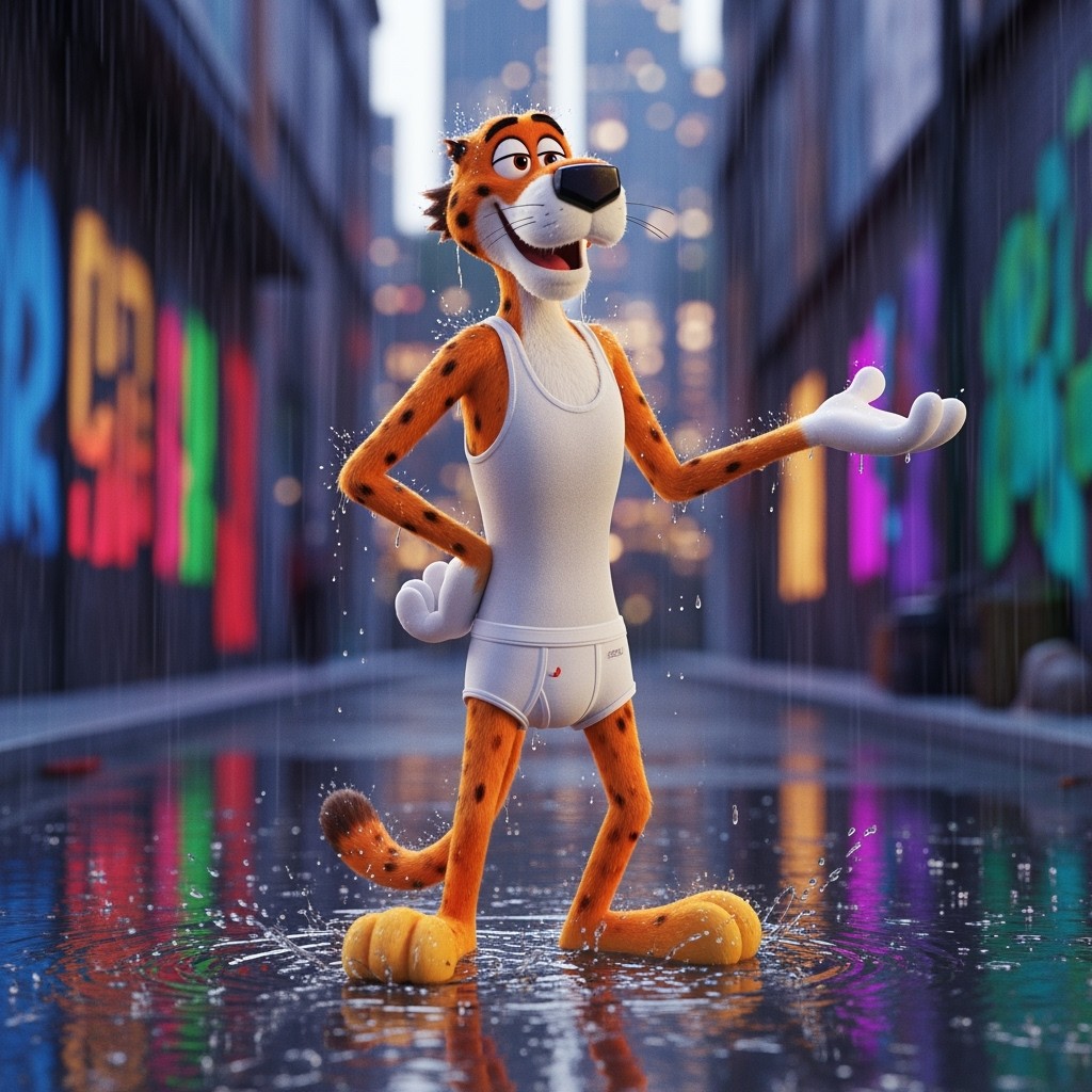 Cheetos the Cheetah's Rainy Adventure