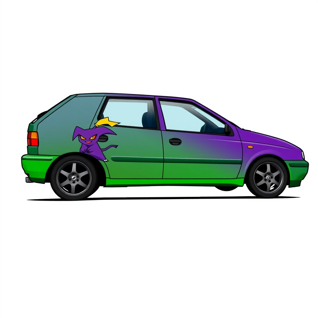A detailed illustration of a 1999 Seat Ibiza 1