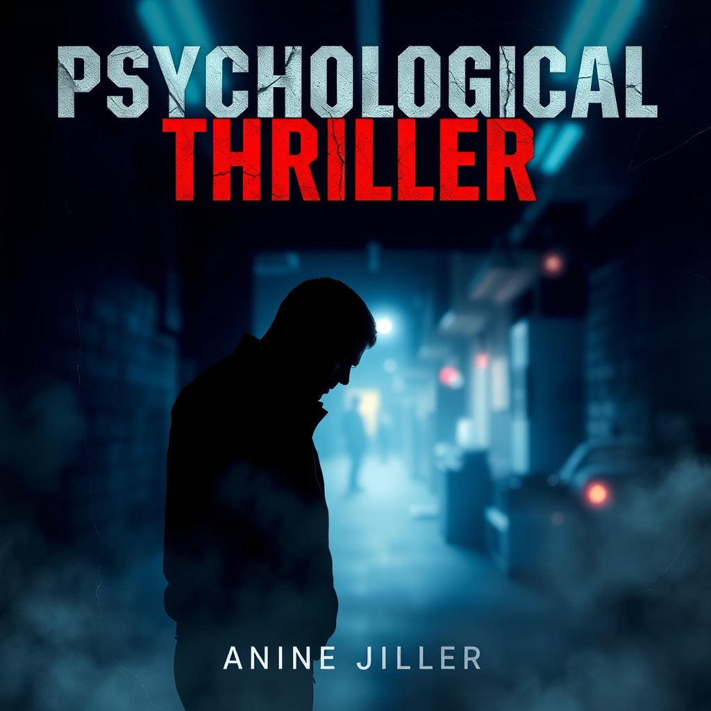A captivating book cover design for a psychological thriller