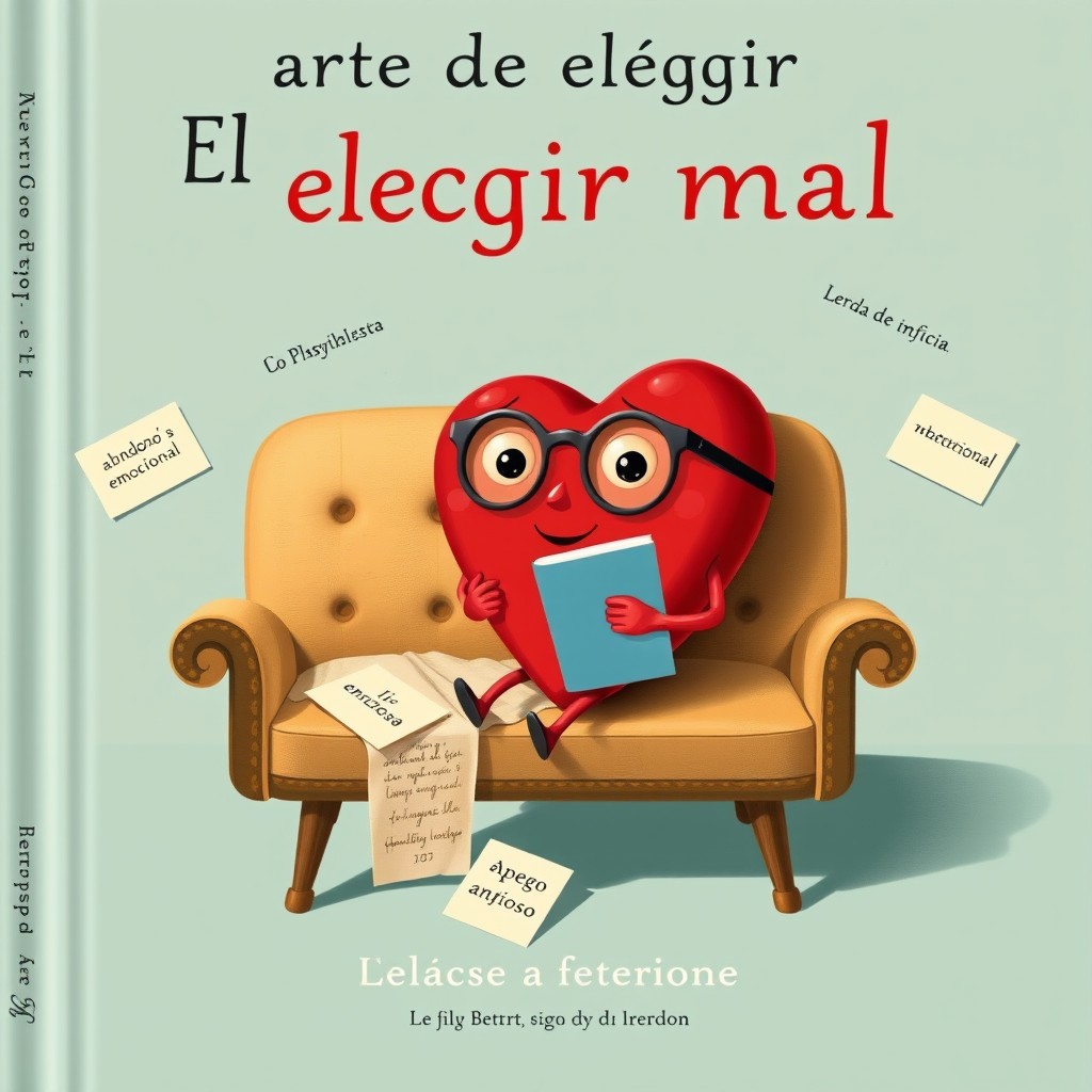 A book cover for 'El arte de elegir mal'