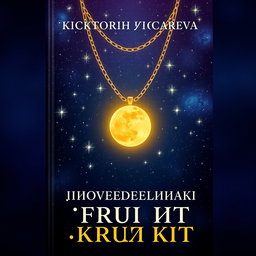 A book cover design in Russian, featuring a mesmerizing night sky filled with sparkling stars
