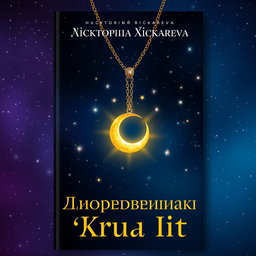 A book cover design in Russian, featuring a mesmerizing night sky filled with sparkling stars
