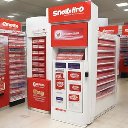 A promotional outlet filled with 80 Smartfren prepaid cards ready for activation, with an exclusive prize of a dispenser displayed prominently.