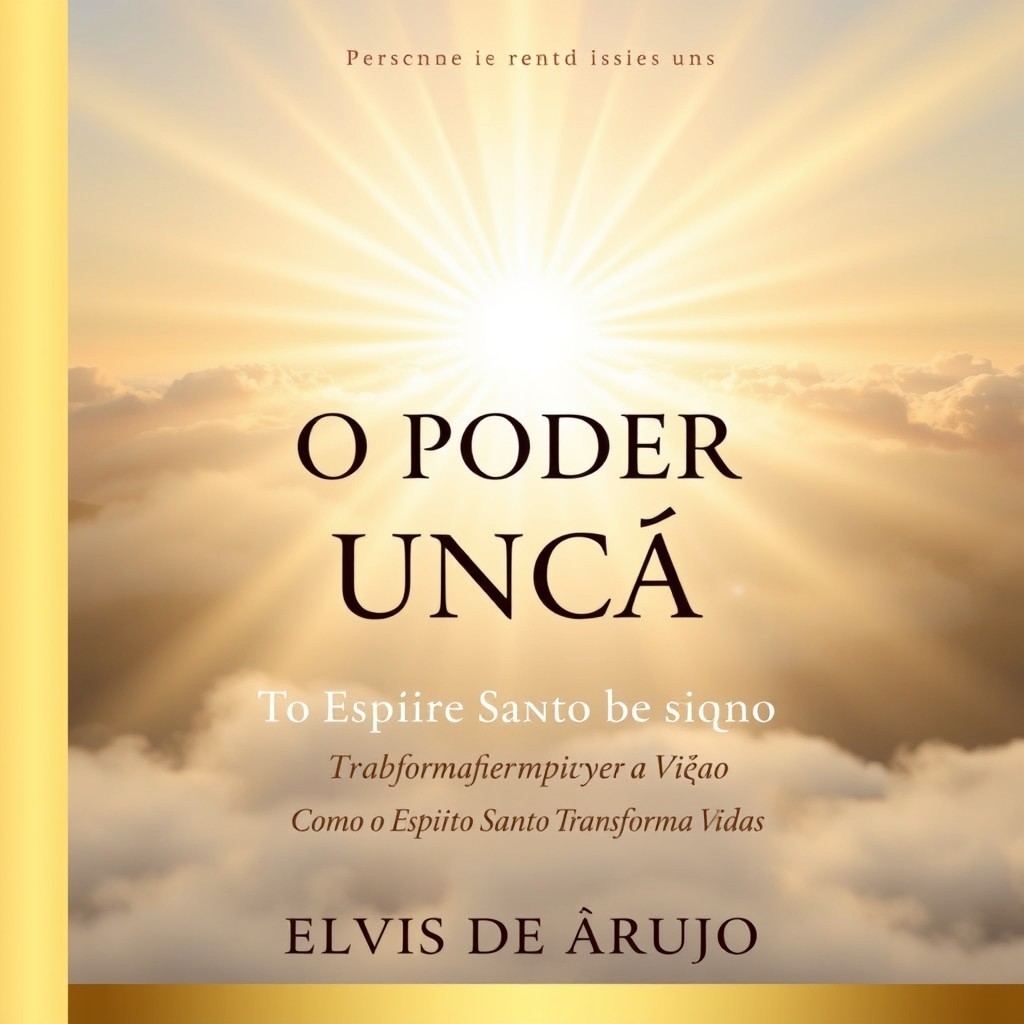 A book cover for 'O Poder da Unção: Como o Espírito Santo Transforma Vidas' by Elvis de Araujo