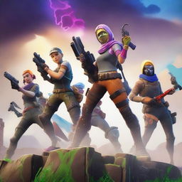 A high-quality digital art piece, perfect as a Fortnite livestream thumbnail