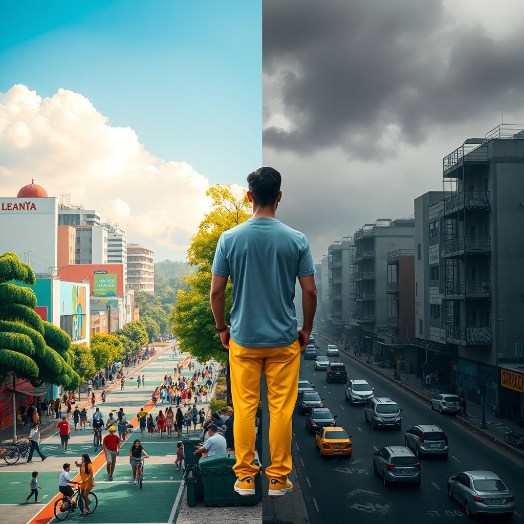 Seamless Splendor: A Dual-Themed Poster