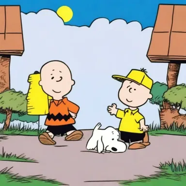 In the Looney Tunes cartoon 'The Peanuts', Charlie Brown and his friends embark on various misadventures.