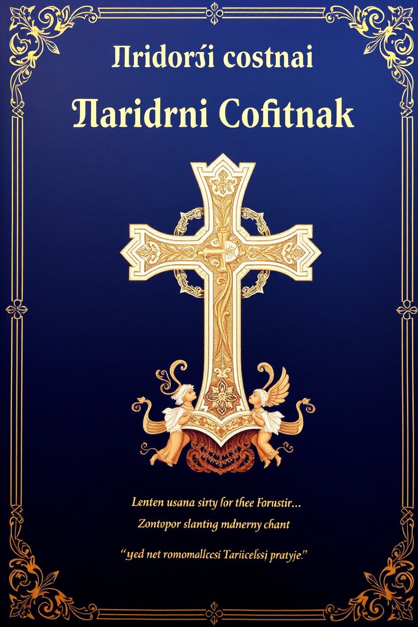 Album cover for a Lenten hymn collection titled "Триодь постная" at the top