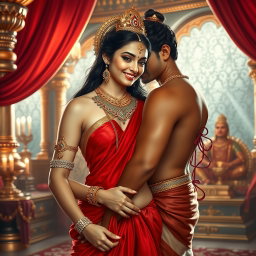 A stunning divine goddess with beautiful, milky glow skin, adorned with exquisite jewelry including a shimmering necklace and elegant payal anklets