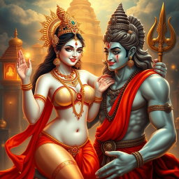 A beautiful divine apsara with glowing milk skin, adorned with intricate jewelry around her neck and delicate payals adorning her feet