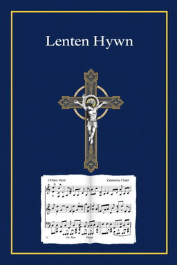 Album cover for a Lenten hymn collection, featuring a blank space at the top for a title or signature