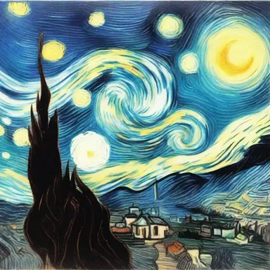 Van Gogh's famous painting 'Starry Night' is a highly valuable and costly artwork.