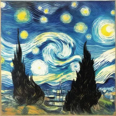 Van Gogh's famous painting 'Starry Night' is a highly valuable and costly artwork.