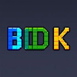 Vibrant BDK Pixel Art Creation